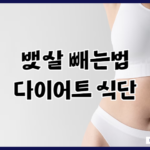 뱃살 빼는법과 다이어트 식단 꿀팁