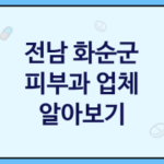 전남 화순군 피부과 좋은 피부과 추천 3곳, 피부과, 피부모공, 필러