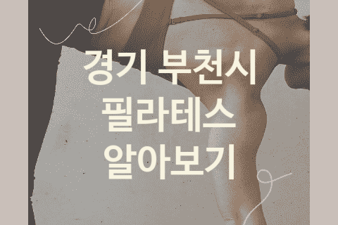 경기 부천시 필라테스 좋은 필라테스 추천 TOP5, 자세교정 운동기구 요가