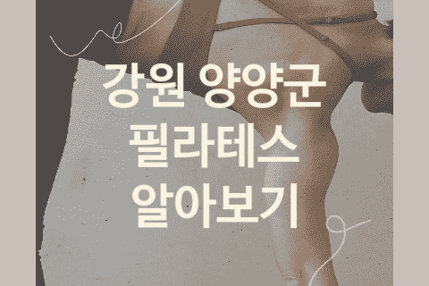 강원 양양군 필라테스 대표 필라테스 추천 BEST3, 운동치료 PT PT샵