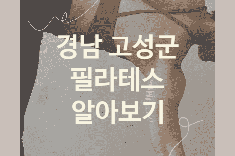 경남 고성군 필라테스 괜찮은 필라테스 소개 4가지, 재활운동 헬스장 PT