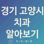 경기 고양시 치과 대표 업체 추천 5곳 치석제거 치아